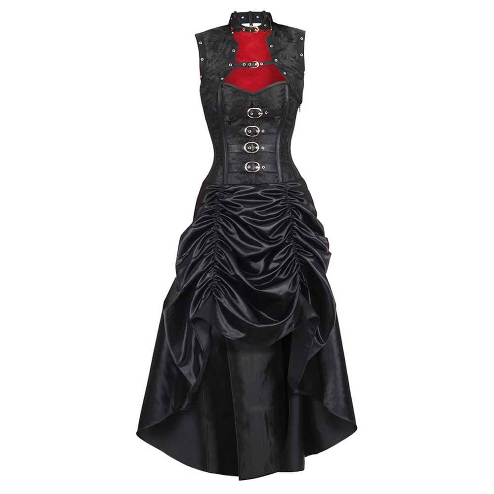 Gotische Vrouwen Hoog Laag Lange Tule Tutu Rok Steampunk Roos Bloemen Tule Asymmetrische Gelaagde Lange Rokken Cosplay Kostuum Zwart S | NL Gotische Vrouwen Hoog Laag Lange Tule Tutu Rok Steampunk Roos Bloemen Tule Asymmetrische Gelaagde Lange Rokken Cosplay Kostuum Zwart S | NL